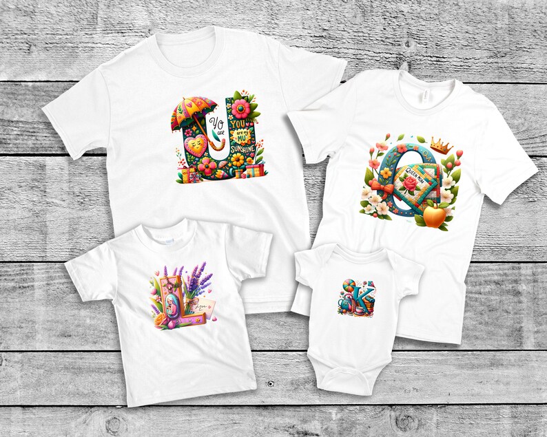 Mother's Day A-Z Alphabet, Letters Png, Alphabet Png, Instant Download ...