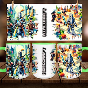 Tasse Becher Wrap, digitale Designs für Tassen, 11 Unze und 15 Unze Becher Vorlage, Tasse Sublimationsdesign, sofortiger digitaler Download PNG,