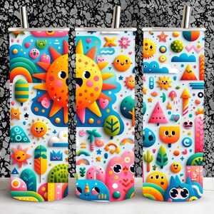 Cartoon tumbler wrap,20oz Tumbler Wrap, Sublimation Prints, Life Digital Sublimation Tumbler,Instant download,