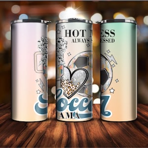 Fußball Mama 20oz Tumbler Wrap Design: Sublimationsdruck (Digitaler Download)