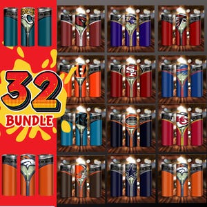 32 American Football Teams Ziipper, 20oz Tumbler Wrap, Zipper Closure, Insulated Tumbler Sleeve,png  tumbler digital download ,