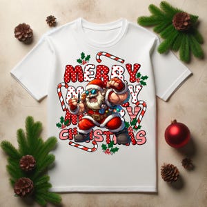 Cartoon kerst-T-shirt PNG, CartoonT-shirtontwerp, T-shirtontwerp Shirt png, afdrukbaar shirt, T-shirt kindontwerp, instant download