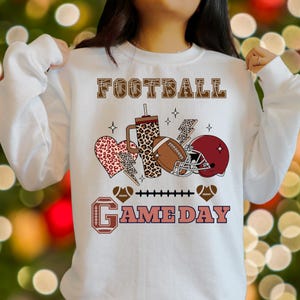 Retro Football Mama PNG: Gameday Design (Digital Download)
