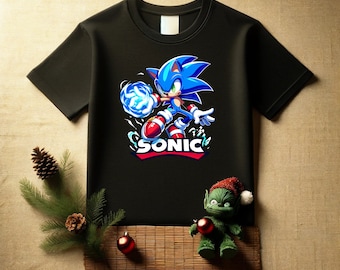 Sonic Fight PNG, fichier Svg, art clipart Sonic, Sonic Shirt Png, chemise Sonic imprimable, fond transparent haute résolution