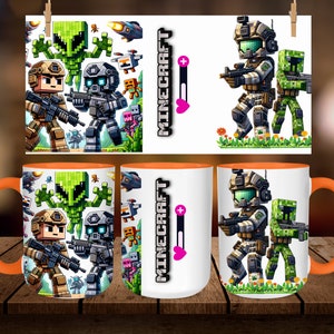 Cartoon mug wrap, Cup Mug Wrap,11oz And 15oz Mug Template, Mug Sublimation Design,Gift Ideas Digital download