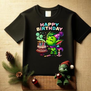 Buon compleanno Bambini dei cartoni animati, T-shirt PNG Design, Per sublimazione, stampa a trasferimento, design di magliette dei cartoni animati, download digitali
