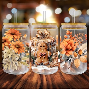 Christmas 16oz wrap, New Year 16oz Beer Can Wrap Png, 16 oz libbey glass sublimation, 16 oz libbey wrap,