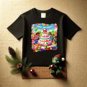 Herzlichen Glückwunsch zum Geburtstag, Cartoon-T-Shirt-Design, 1 Png-Datei, PNG, Clipart-Art, bedruckbares Shirt, Sofortdownload, T-Shirt-Clipart, kommerzielle Nutzung,