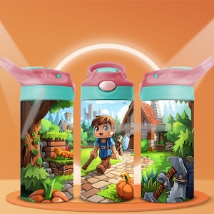 Kubek niekapek dla dzieci Cartoon Boy 12oz (PNG)