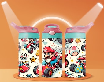Cartoon, 12oz Sippy Cup Sublimation Designs Digital Download, 12oz Tumbler Wrap PNG, Cute Sippy Cup Wrap