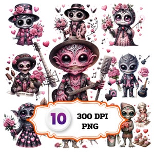 cartoon ghoul Clipart,  Watercolor Clipart, ,10 High Quality PNGs, Character cartoon Clipart, ,Commercial UseGnomes Clipart ,