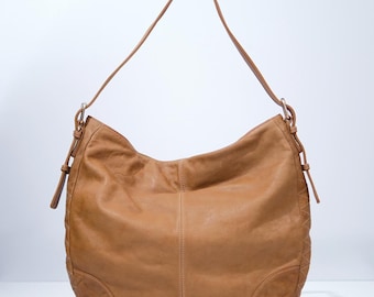 Genuine Leather Hobo bag. Butter soft touch. Washed leather.