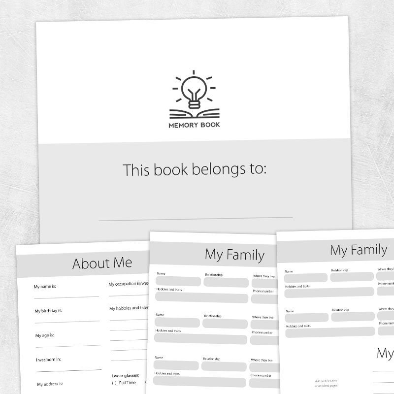 Printable Resource Memory Book Template - Etsy