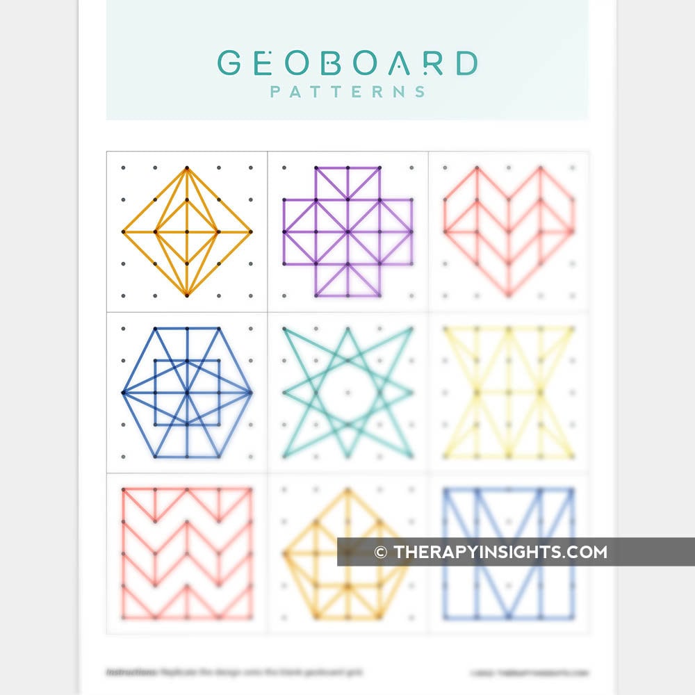 Geoboard Patterns - Etsy