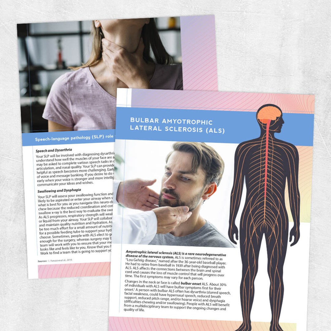 Printable Resource Bulbar Amyotrophic Lateral Sclerosis ALS - Etsy