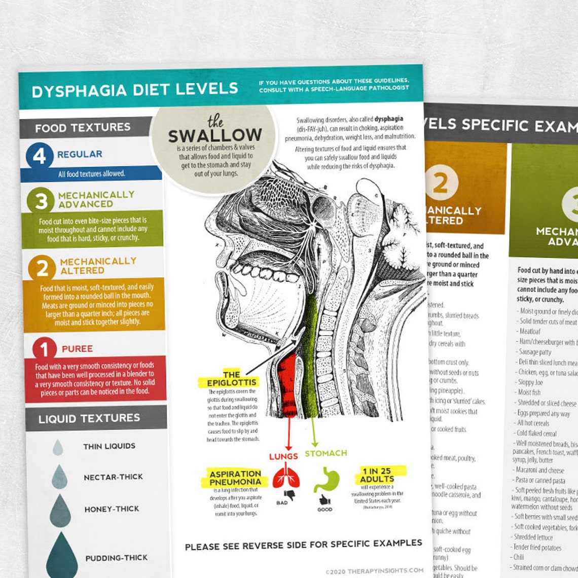 Printable Resource Dysphagia Diet Textures - Etsy