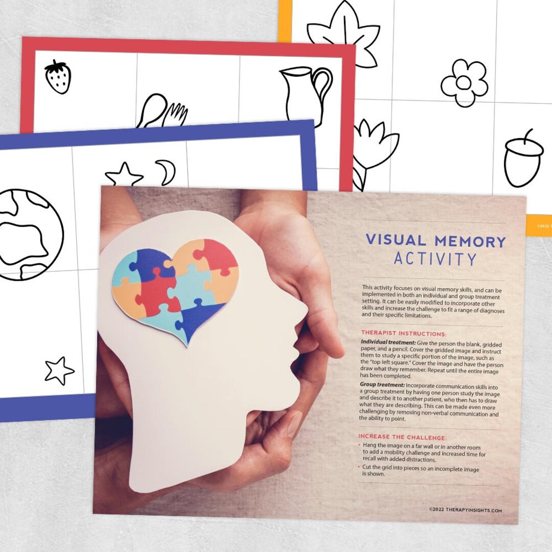 Printable Resource Visual Memory Activity - Etsy