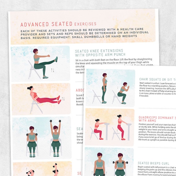 Printable Resource Advanced Seated Exercises 