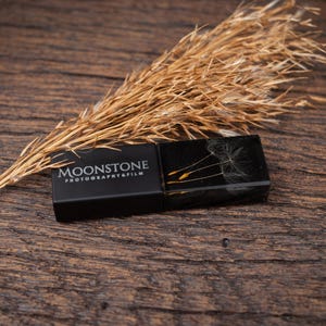 Premium Black Resin USB Drive with Real Dandelion | Personalized Free Engraving | Unique Photographer Flash Drive | Handmade 8-128GB