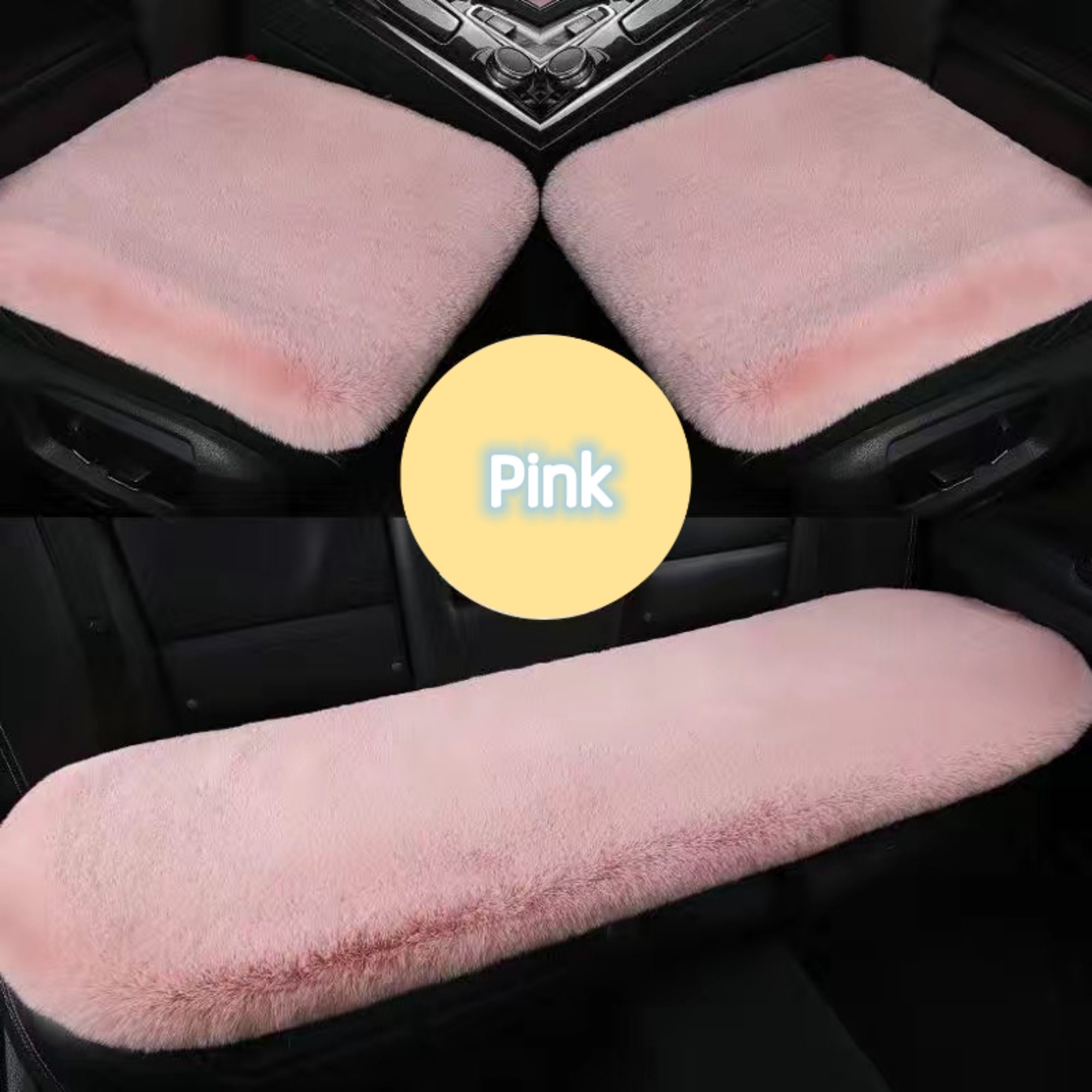 2 Pcs Plush Heart Shaped Pillow with Angel Wings Car Headrest Pillow Soft  Comfortable Car Seat Pillow for Driving Travelling Room Office Car Decor