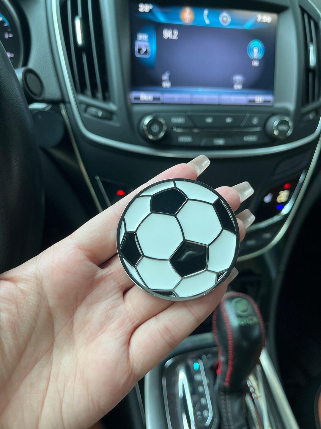 Car Soccer Car Stickers Metal Body Decorative Stickers Car Rear Decal