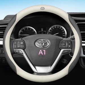 Toyota leather steering wheel cover personalized steering wheel Mercedes-Benz Audi Honda Tesla