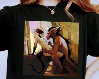 Khal Drogo dragon shirt, got shirt, khaleesi and drogo shirt, Fantasy Renaissance Painting, Oversized black Aesthetic DnD Dragon art Tee