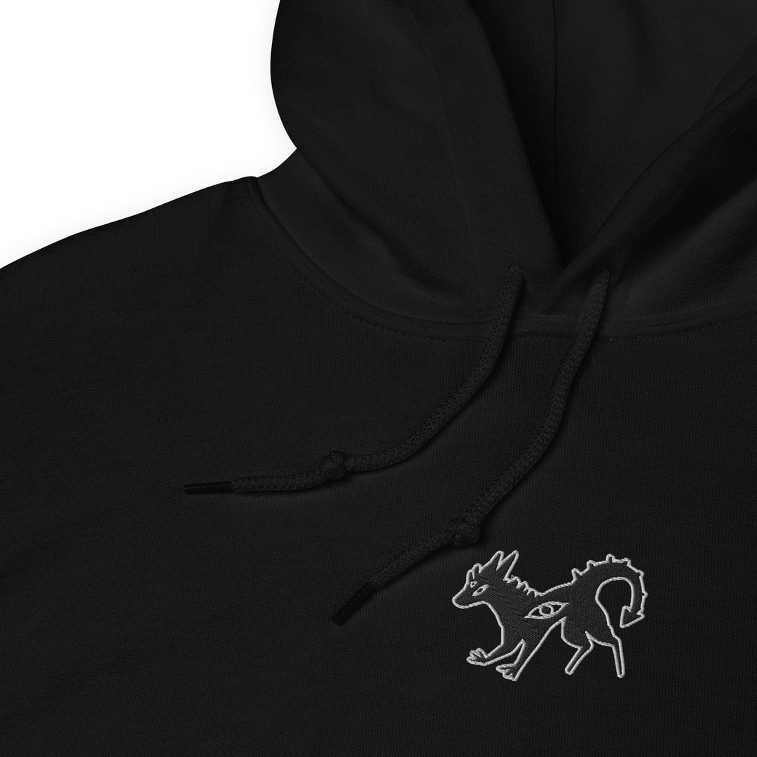 Halloween Werewolf Hoodie Simple Cute Fantasy Dragon, Minimalistic
