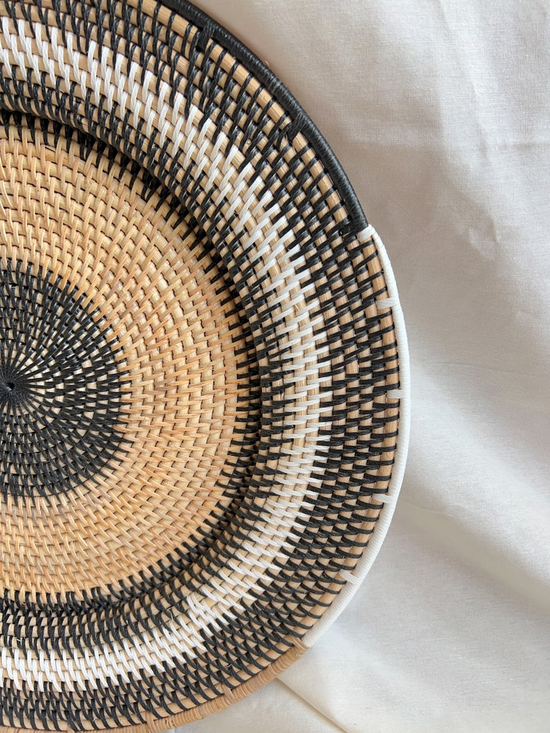 Rattan Wall Decor Natural Wall Hanging Large Wall Hanging Boho Wall Decor Woven Wall Basket Wicker Wall Hanging Boho Wall Art image 5