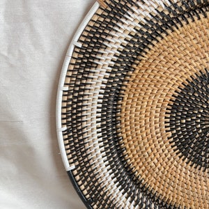 Rattan Wall Decor Natural Wall Hanging Large Wall Hanging Boho Wall Decor Woven Wall Basket Wicker Wall Hanging Boho Wall Art image 3