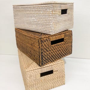 Made to Order Rattan Basket, Custom Basket, Boho Decor Basket, Personalized Rattan Basket, Personalized Dimensions