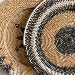 Rattan Wall Decor Natural Wall Hanging Large Wall Hanging Boho Wall Decor Woven Wall Basket Wicker Wall Hanging Boho Wall Art image 6