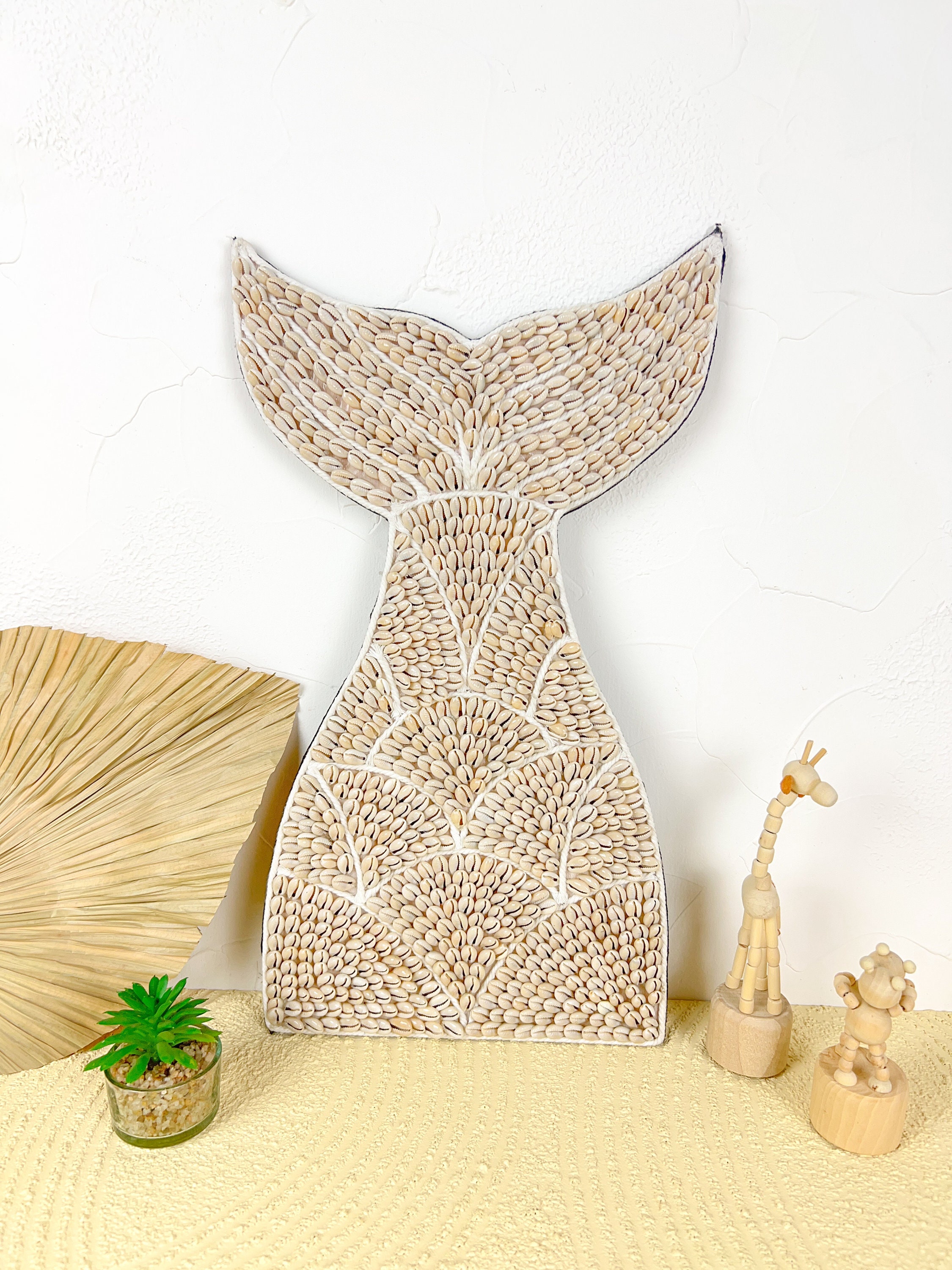 Seashell Mermaid Tail Wall Decor, Shell Nursery Decor, Children’s Wall ...