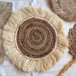 Natural Wall Decor, Boho Wall Hanging, Wall Basket, Bohemian Wall Decor, Woven Wall Basket, Wicker Wall Hanging