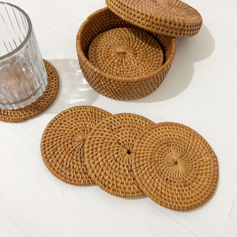 Alohamycraft Rattan Coaster