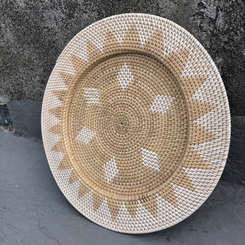 Natural Rattan Wall Hanging Wall Basket Decor Wicker Wall Etsy