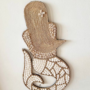 Seashell Mermaid Wall Hanging: Ocean Nursery Decor - Etsy