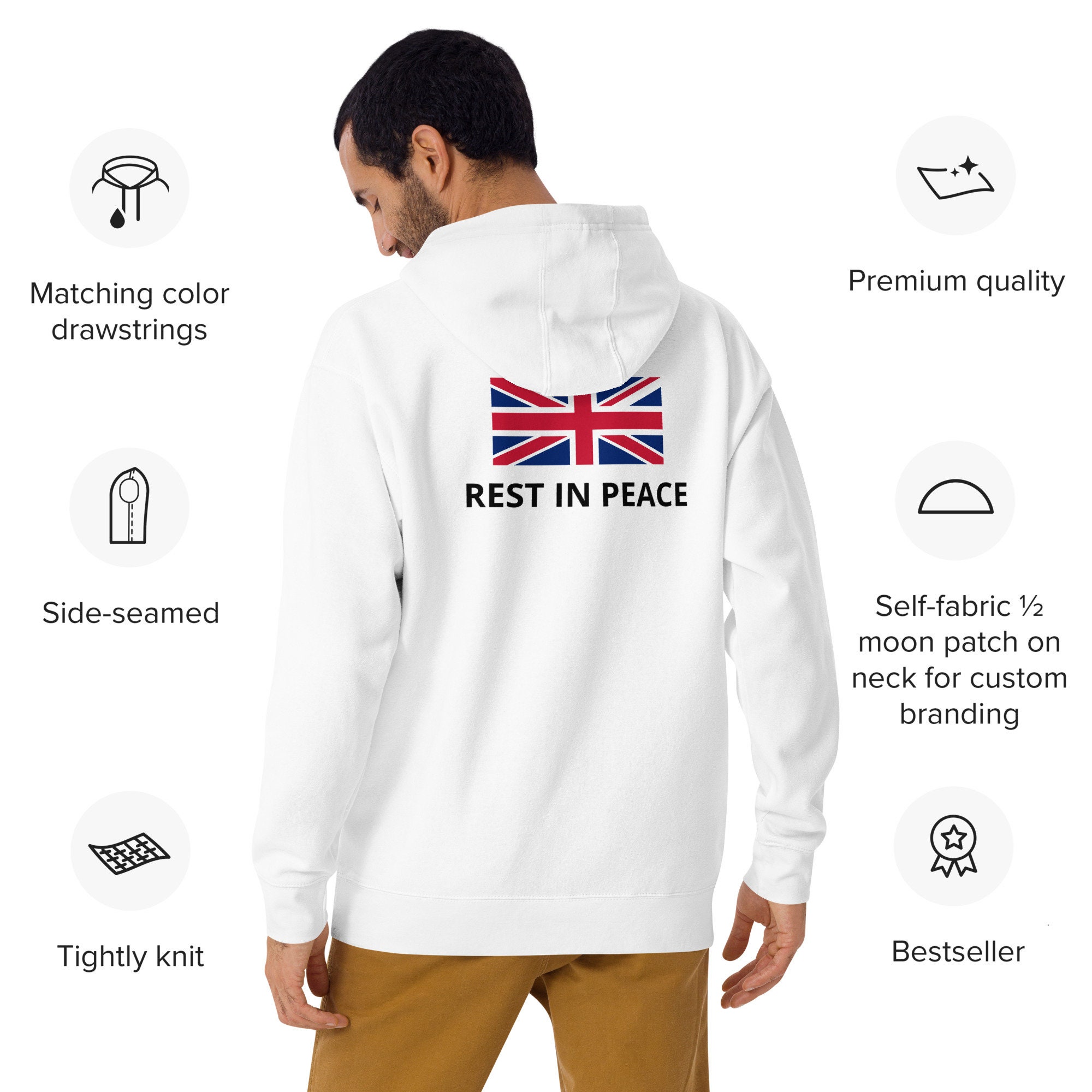 Discover R.I.P Queen Elizabeth II Unisex Hoodie