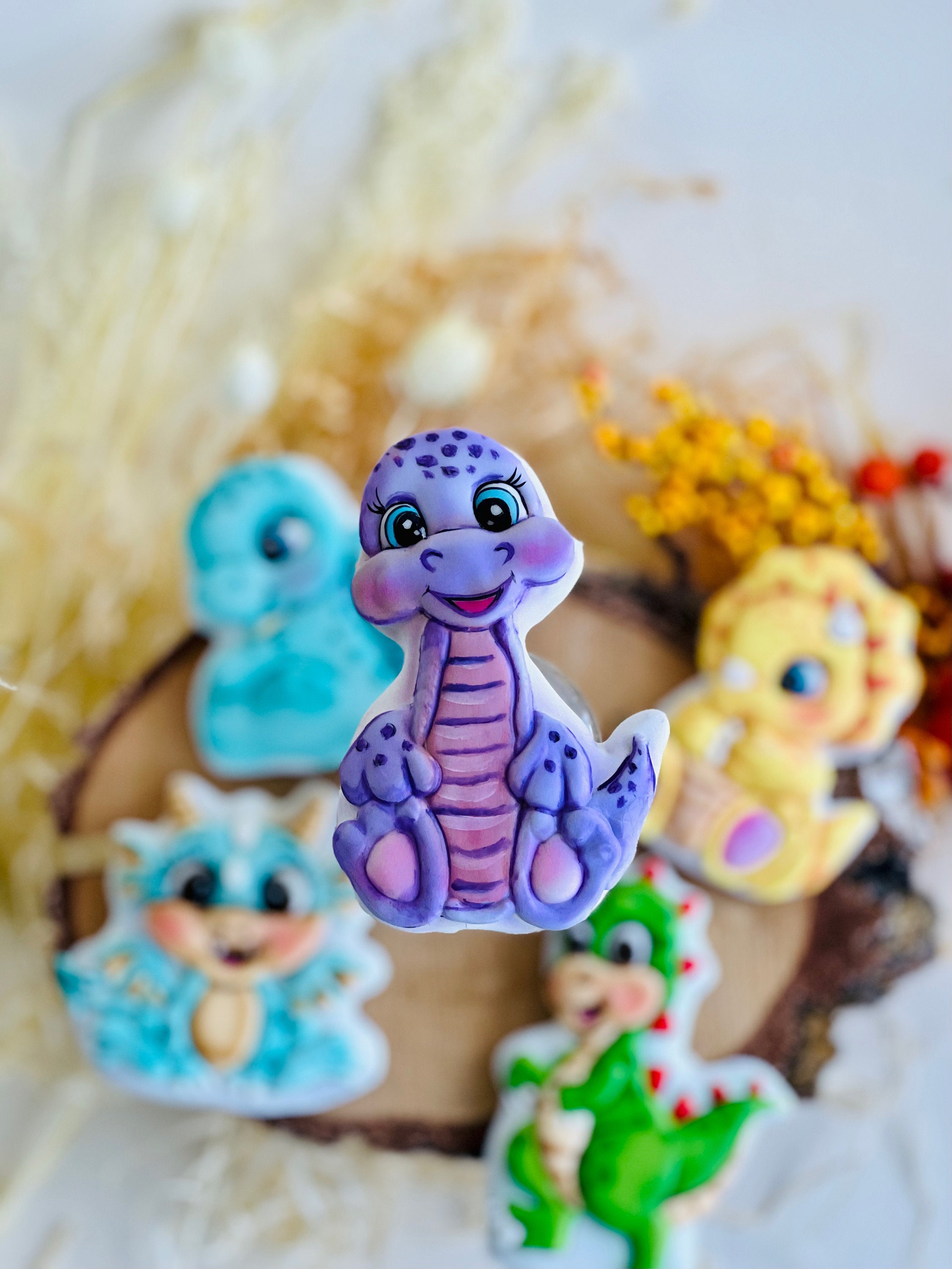 Dinosaurs Decorated Sugar Cookies Set dinosaur Birthday Etsy