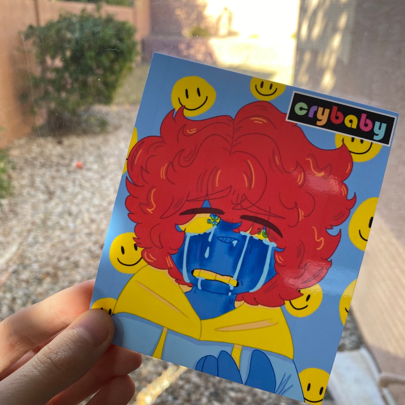 Crybaby Mini Print// Neon Weirdcore Kidcore Mini Art Print Etsy