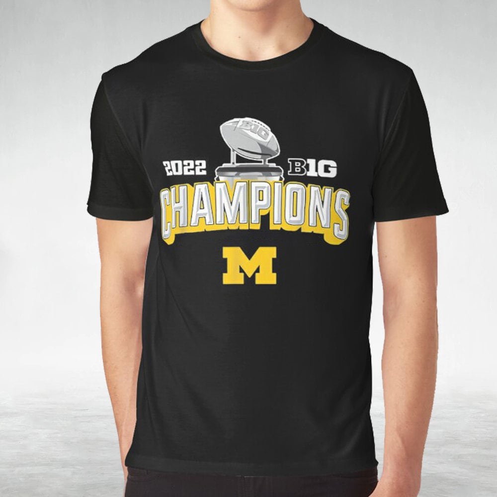 Discover Michigan Back-To-Back Big Ten Championship Shirt, Wolverines Football 2022