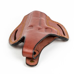 For Ruger P85, P89, P90 OWB Handmade Full Grain Leather Gun Belt Holster image 10