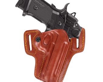 For Sig Sauer P211 GTO Reddot (Optical Sight) Combat Master Owb Full Grain Leather Handmade Holster