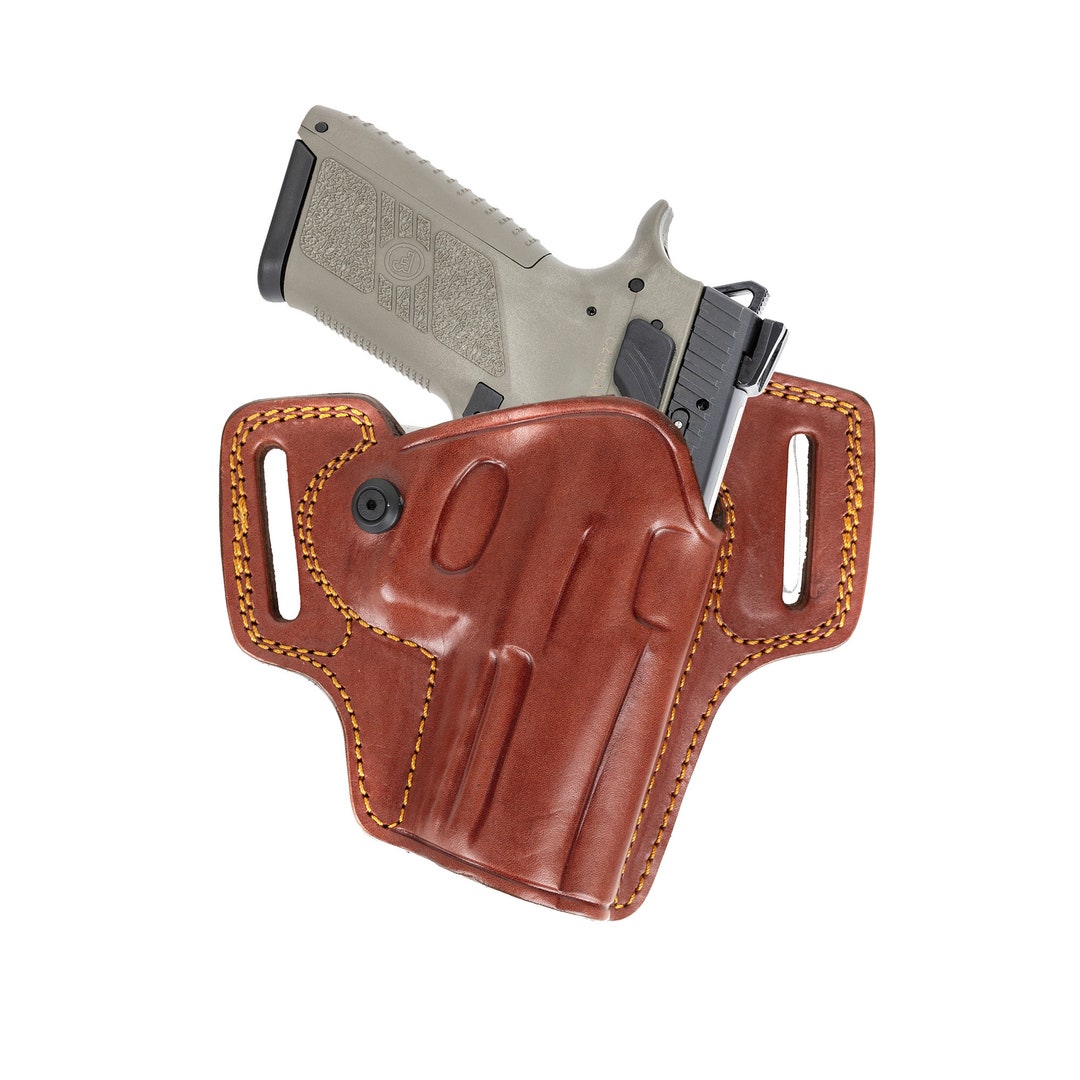Handmade Leather OWB Holster For CZ 75 & 75B - Combat Master Gun Holster