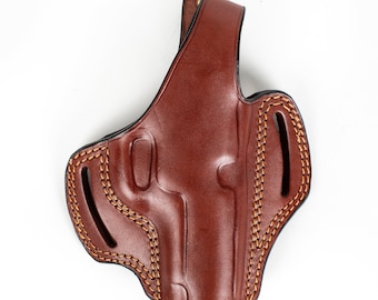 For Smith and Wesson 5906 Owb Handmade Leather Gun Holsters For Belts