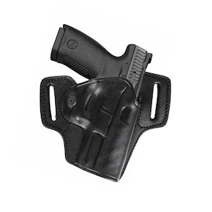 Pour étui de pistolet en cuir fait main CZ P10 C Combat Master Owb