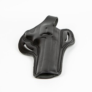 Ruger GP100 Revolver 6 inch 357 Magnum OWB Handmade Leather Gun Holster immagine 6