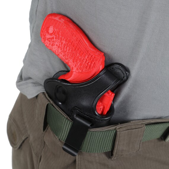 thumbnail image 2 of Azula Leather IWB Holster For Ruger SP101 Revolver - Black, Concealed Carry In-The-Waistband 2 of 6