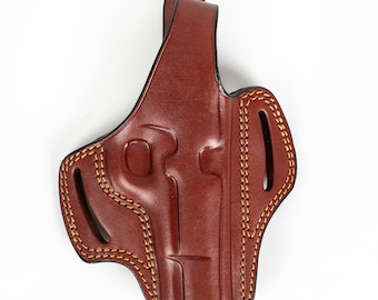 Étui OWB En Cuir Véritable Pour Browning 1911 Et Hi Power – Port Ceinture, Droitier – Neuf