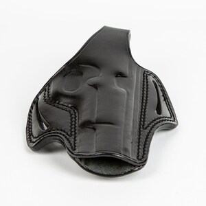 For Ruger P85, P89, P90 OWB Handmade Full Grain Leather Gun Belt Holster image 2